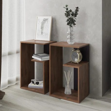 Dohányzóasztal 63x30x40 cm barna GT-01