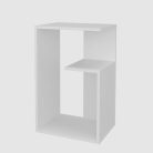 Dohányzóasztal 63x30x40 cm fehér GT-02