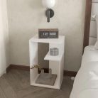 Dohányzóasztal 63x30x40 cm fehér GT-02