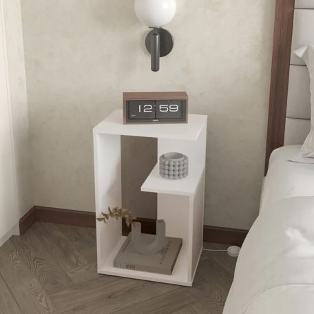 Dohányzóasztal 63x30x40 cm fehér GT-02