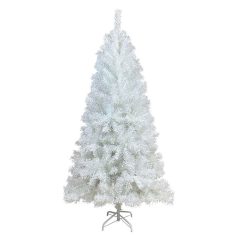   Natura HF-150 karácsonyfa fehér műfenyő fém talppal 150 cm