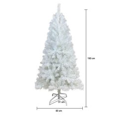   Natura HF-150 karácsonyfa fehér műfenyő fém talppal 150 cm