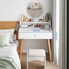 Fésülködőasztal sminkasztal fehér 120x40x60cm HT-L