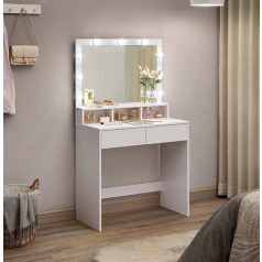 Fésülködőasztal sminkasztal 140 x 40 x 80 cm BC HT16-3