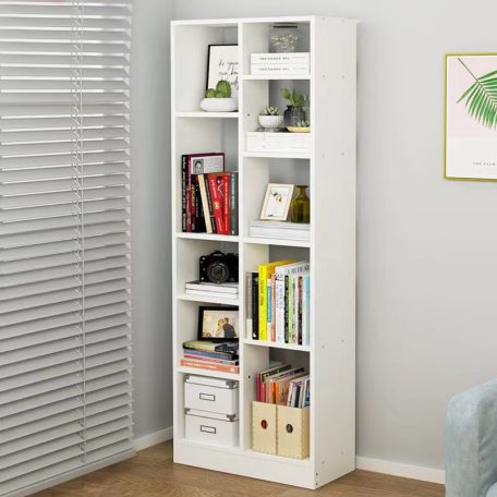 Könyvespolc 53x20x150cm fehér KC01