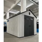 Műanyag kerti ház szürke 246x188x227cm KCG608