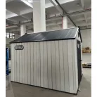 Műanyag kerti ház szürke 246x188x227cm KCG608