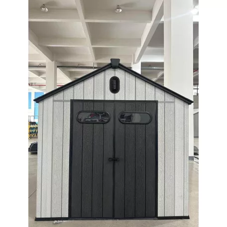 Műanyag kerti ház szürke 246x188x227cm KCG608