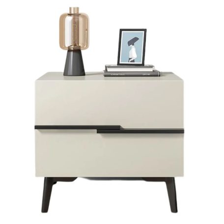 Éjjeliszekrény 2 fiókkal 40x41x44 cm fehér KD-WHTE