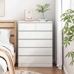 Komód 60x41x109cm fehér KD02