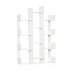 Polcos tároló könyvespolc 86x25x140cm fehér KH06-1