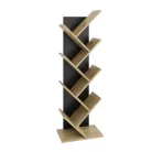 Polcos tároló könyvespolc 41x26x125cm barna KH08-1