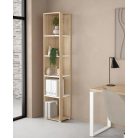 Polcos tároló könyvespolc 36x36x180cm barna KH09-2