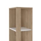 Polcos tároló könyvespolc 36x36x180cm barna KH09-2