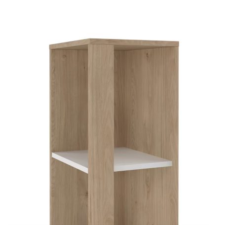 Polcos tároló könyvespolc 36x36x180cm barna KH09-2