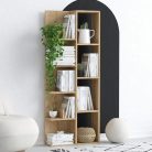 Polcos tároló könyvespolc 60x18x150cm barna KH12-1