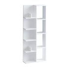 Polcos tároló könyvespolc 60x18x150cm fehér KH12-2