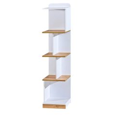 Polcos tároló könyvespolc 38x35x155cm fehér KH13-1