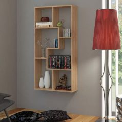 Polcos tároló könyvespolc 120x20x60cm barna KH15-1