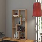 Polcos tároló könyvespolc 120x20x60cm barna KH15-1