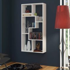 Polcos tároló könyvespolc 120x20x60cm fehér KH15-2