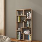 Polcos tároló könyvespolc 120x20x60cm barna KH16-1