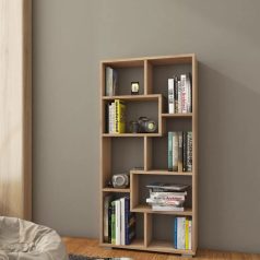 Polcos tároló könyvespolc 120x20x60cm barna KH16-1