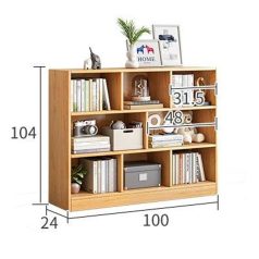 Könyvespolc polcos szekrény 100x24x104cm fehér KW3-100