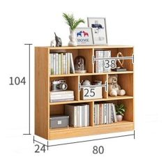   BeComfort KW4-80 könyvespolc polcos szekrény 80 x 24 x 104 cm