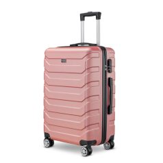 BeComfort L03-R-55, ABS, guruló, rosegold bőrönd 55 cm