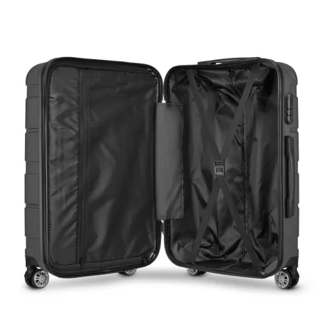 BeComfort L04-G-55, ABS, guruló, szürke bőrönd 55 cm