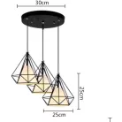 Mennyezeti állítható gyémánt világítótest fekete 100x30 cm LMP1