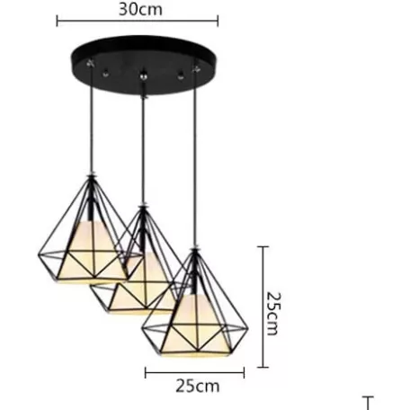 Mennyezeti állítható gyémánt világítótest fekete 100x30 cm LMP1