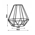 Mennyezeti állítható gyémánt világítótest fekete 100x30 cm LMP1