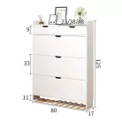 Cipősszekrény 80x17x125 cm BC LT01-80