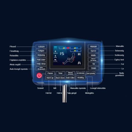 Asaka MC-002SL-BEIGE LUXUS masszázsfotel