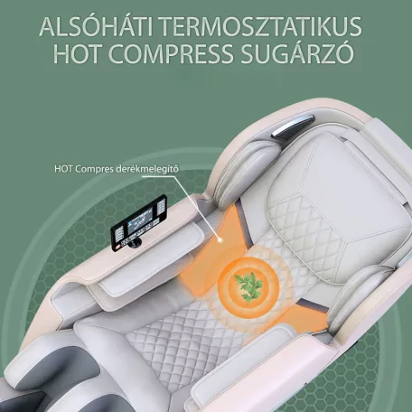 Asaka MC-006SL-BEIGE LUXUS masszázsfotel