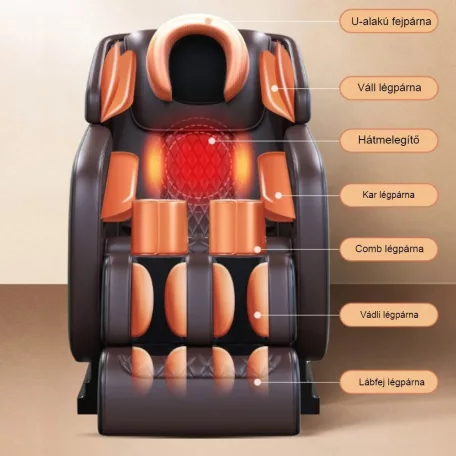 Asaka MC-700MAX-B masszázsfotel