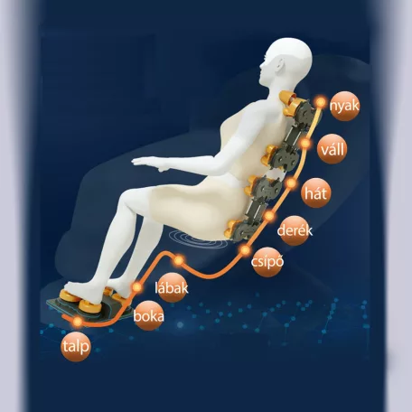 Asaka MC-700MAX-B masszázsfotel