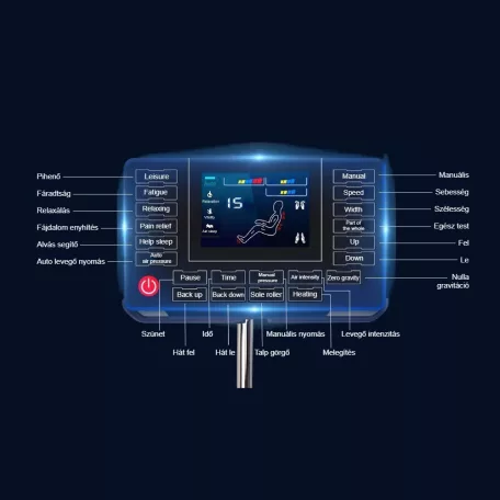 Asaka MC-700MAX-B masszázsfotel
