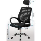 Irodai szék ergonomikus forgószék hintamechanika fejtámla karfa OC01