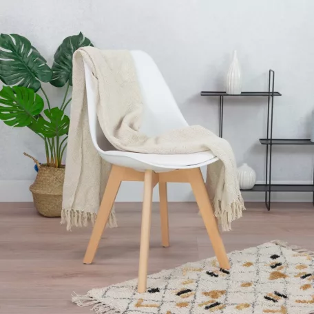 Étkezőszék skandináv dizájn fehér BC OC104-White