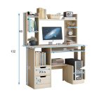 Polcos íróasztal tárolóval 100x45x131cm tölgy OT-515-tolgy