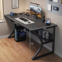   Gamer asztal minőségi íróasztal fekete 140x60x75 cm OTC-B2