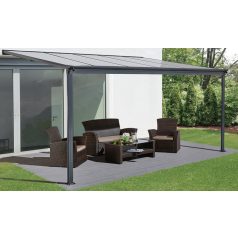   Féltetős alumínium pergola 303 cm x 312 cm antracit  P-312-1 