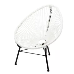 Rattan kerti szék fehér PR-W