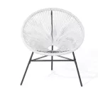 Rattan kerti szék fehér PR-W