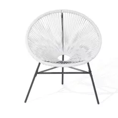 Rattan kerti szék fehér PR-W