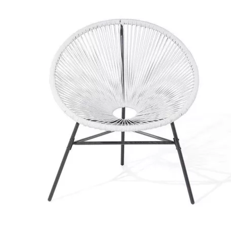 Rattan kerti szék fehér PR-W