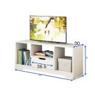 TV-állvány multifunkciós médiaállvány 90x30x41 cm fehér RT09